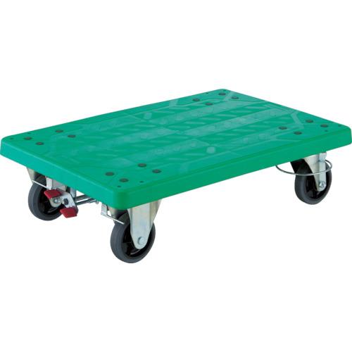TRUSCO ( トラスコ中山 ) 樹脂製平台車 グランカート 自在2輪・固定2輪リングストッパー付 均等荷重300kg ( TP-815JKRS-4 )|配管材料プロ トキワ