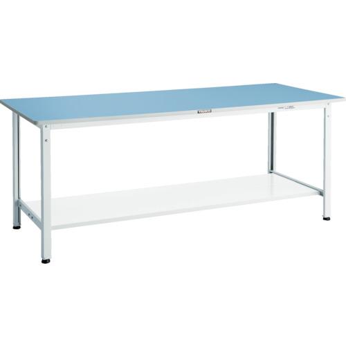 TRUSCO ( トラスコ中山 ) 軽荷重作業台(250kg)BE型 1800X750XH740 下棚2枚付 ホワイト色 ( BER-1875LT2W )｜配管材料プロ トキワ 31,691円