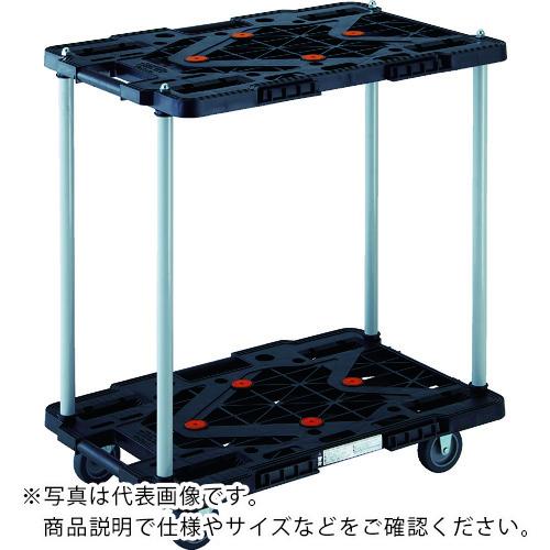 TRUSCO ( トラスコ中山 ) 脂製手押し車 2段式伝達ルートヴァン 600X400 手持ち部分無 青 ( MPK-6020-B )