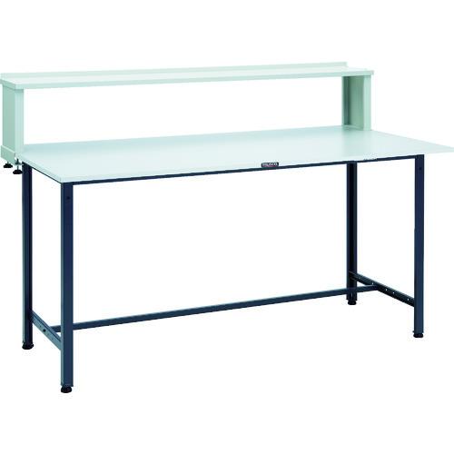 TRUSCO ( トラスコ中山 ) 軽荷重立作業台(300kg)HAE型 1800X900XH1204(全高) 上棚付 ダークグレー色 ( HRAE-1809YURB DG )｜配管材料プロ トキワ