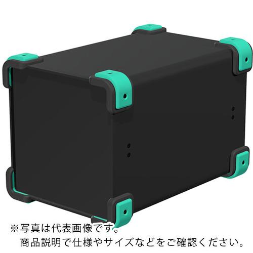 タカチ ( タカチ電機工業 ) コーナーガード付アルミケース ブラック/エメラルド ( UCG18-18-28BE ) (株)タカチ電機工業 【メーカー取寄】