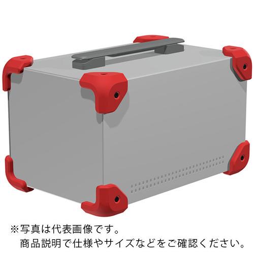 【SALE必要経費】タカチ ( タカチ電機製作 ) 隅っこ差し固める付入れもの メタリックシルバー/赤いこと ( MCG18-16-28SR ) 【製造業者取寄】