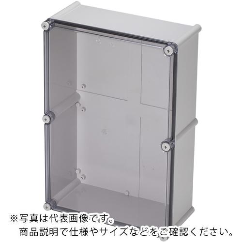 タカチ ( タカチ電機工業 ) 防水・防塵ボックス 透明/ホワイトグレー 380×560×178 ( BCAL385618T ) (株)タカチ電機工業 【メーカー取寄】