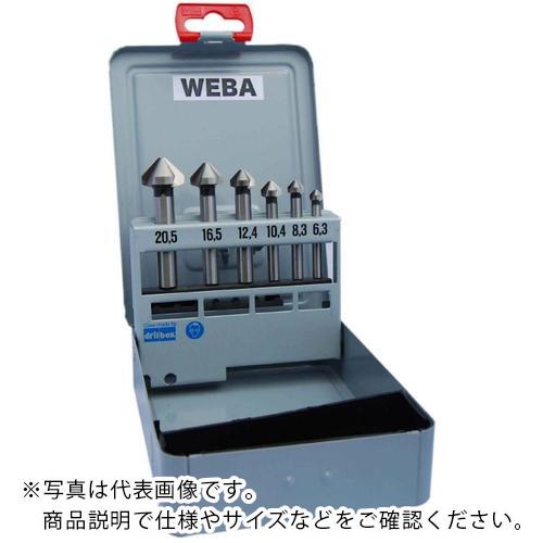 WEBA カウンタシンク 90°3枚刃 HSS 6本組仕掛ける ( NO.1 )