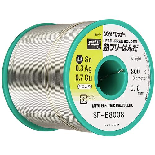 グット ( 太洋電機産業 ) 鉛フリーリール巻はんだ800g ( SF-B8008 ) 太洋電機産業(株) 15,925円