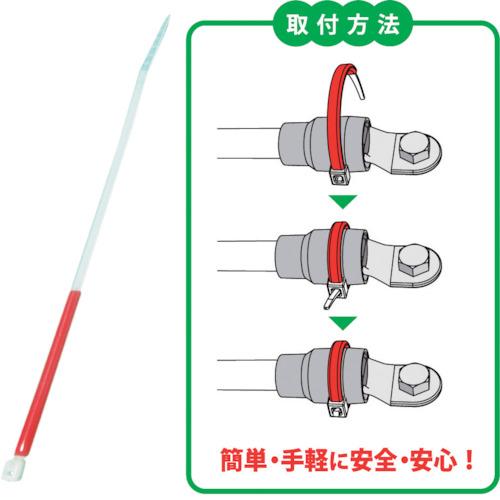 JAPPY ( 因幡電機産業 ) 後付サーモタイ メモリータイプ 適応電線22SQ~60SQ 30本 赤 ( STT-M-RED ) 因幡電機産業(株)