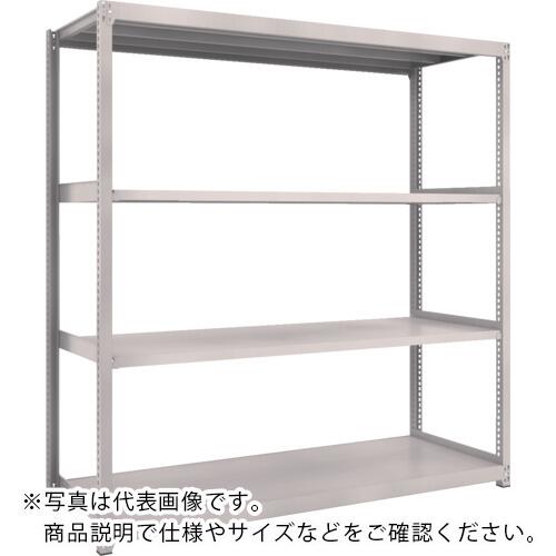 TRUSCO ( トラスコ中山 ) スチールラック M2型軽中量棚 1760X600XH2100 4段 単体 ネオグレー ( M2-7664 NG(ﾈｵｸﾞﾚｰ) )