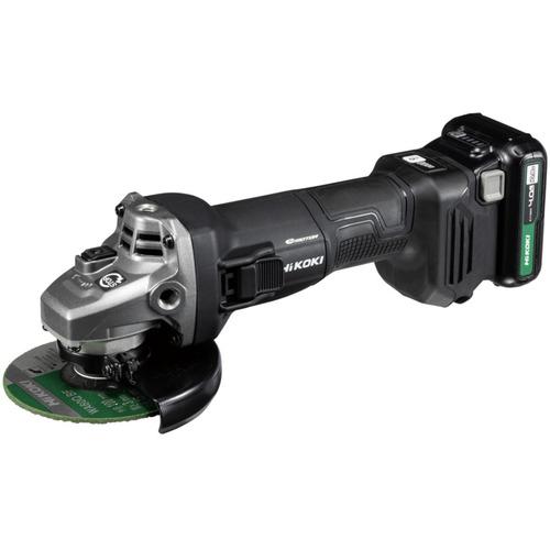 HiKOKI ( 工機ホールディングス ) コードレスディスクグラインダ 10.8V ブレーキ付 100mm セット品 ストロングブラック仕様 ( G1210DA(2LSBK) )