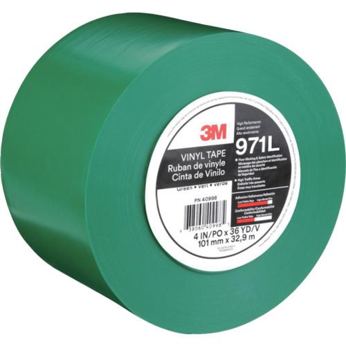 【SALE通貨価値】３M ( スリーエム ) 超高耐久生産ライン磁気テープ 971L 緑 101.6mm×32.9m ( 971L GN 101X32 )