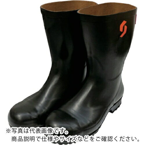 SHIBATA ( シバタ工業 ) 安全耐油長靴(黒) AO012 23.0 ( AO012-23.0 ) シバタ工業(株) 【メーカー取寄】