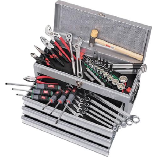 KTC ( 京都機械工具 ) 工具セット 12.7sq. 一般機械整備向け チェストタイプ 52点 シルバー ( SK4521MXCS ) 京都機械工具(株)