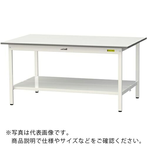 まっ盛りテック ( 山金工業 ) 軽さ進め方台 細工物速見表150つづき物 据えつける式 全面棚付 低圧メラミン天板 W1500×D900×H740粍 シルキーホワイト ( SUP-1590TT-WW ) DIY・工具-その他-花・ガーデン・DIY
