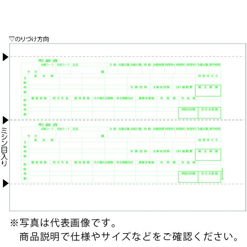 HISAGO ( ヒサゴ ) 給与明細書 2面 2P ( 6615 )
