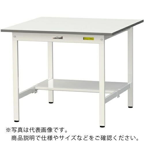 【SALE必要経費】まっ盛りテック ( 山金工業 ) 軽さ御役目台 細工物時刻表150続きもの くっ付ける式 横ずっぽう棚付 低圧メラミン天板 W900×D900×H740粍 シルキーホワイト ( SUP-990T-WW )