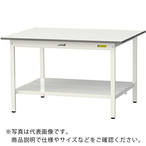 【SALE必要経費】まっ盛りテック ( 山金工業 ) 軽さ御勤め台 細工物速見表150続きもの くっ付ける式 全面棚付 低圧メラミン天板 W1200×D900×H740粍 シルキーホワイト ( SUP-1290TT-WW )