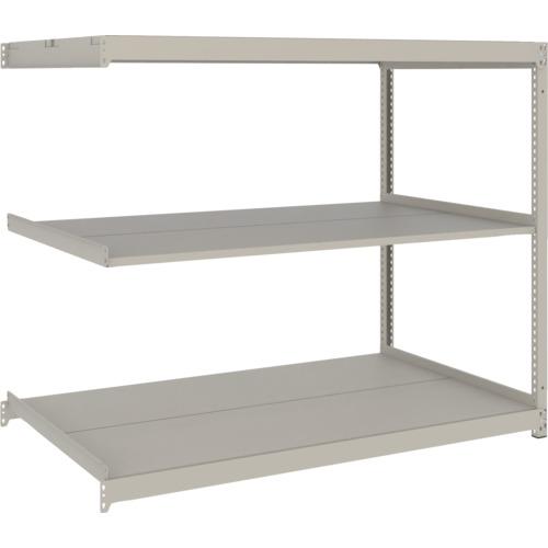 TRUSCO ( トラスコ中山 ) スチールラック 薄板ラック(棚板分割タイプ、耐荷重100Kg)1500×595×H1500 3段連結 ネオグレー ( UL-5563B NG )