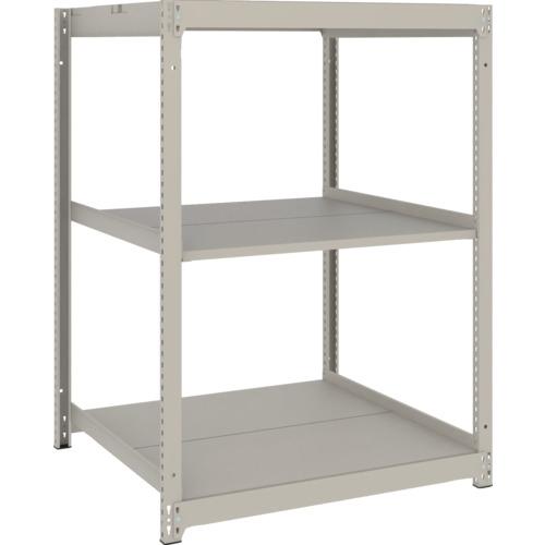 TRUSCO ( トラスコ中山 ) スチールラック 薄板ラック(棚板分割タイプ、耐荷重100Kg)900×595×H1500 3段単体 ネオグレー ( UL-5363 NG )