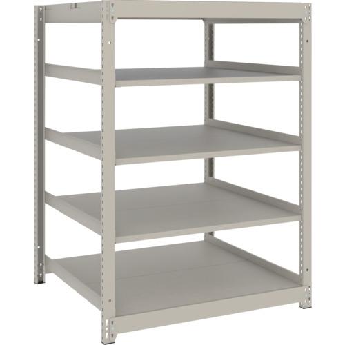 TRUSCO ( トラスコ中山 ) スチールラック 薄板ラック(棚板分割タイプ、耐荷重100Kg)900×595×H1200 5段単体 ネオグレー ( UL-4365 NG )