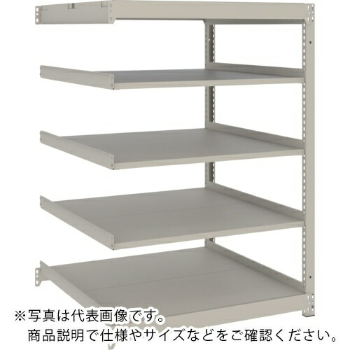 【SALE必要経費】TRUSCO ( トラスコ中山 ) スチール写真仕合わせ 薄板仕合わせ(棚板取りわける印字機、耐荷重100Kg)900×875×H1200 5段繋ぎ合わせる ネオ薄墨色 ( UL-4395B NG )