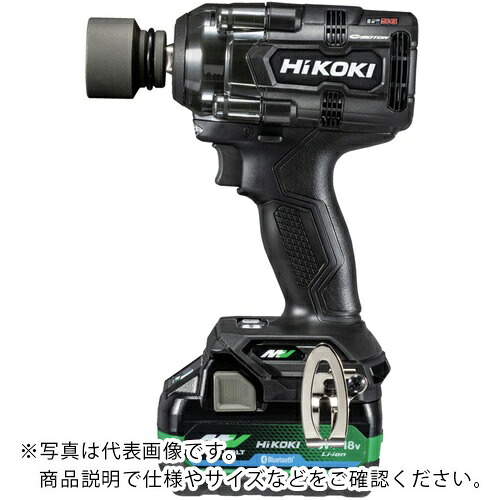 HiKOKI ( 工機ホールディングス ) 36Vコードレスインパクトレンチ 新マルチボルトセット品 ストロングブラック仕様 ( WR36DH(2XPBSZ) )