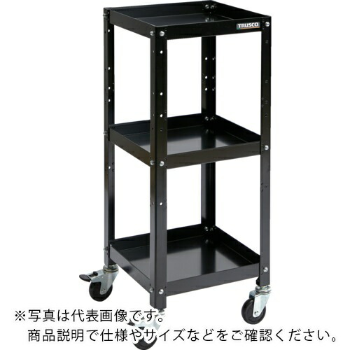 TRUSCO ( トラスコ中山 ) ツールワゴン ラビットワゴン 360×360 ゴム車輪 ブラック ( RBW-833 BK ) 10,812円