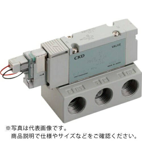 CKD 電磁弁 パイロット式5ポート弁 ベース配管 ( 4GB310R-10-E2-3 )