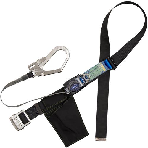 TSUYORON ( 藤井電工 ) 胴ベルト型墜落制止用器具(巻取タイプ)ロック機構なし リトラ 黒 LLサイズ 幅50MM×長さ1600MM 130KG対応型 ( TB-RN-590-BLK-LL(130KG)-JAN-BP )
