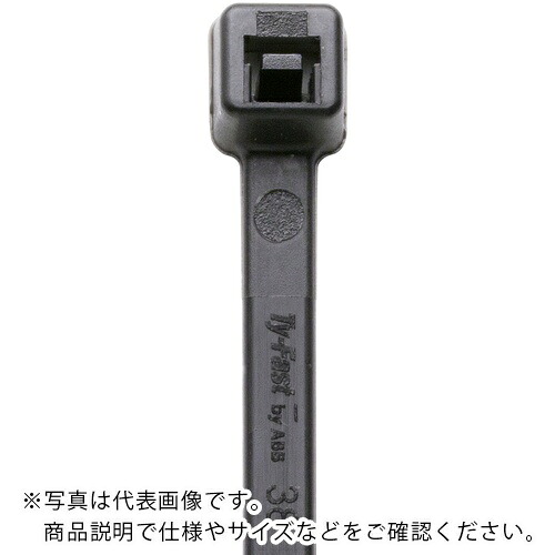 TY－Fast ( ABB ) 結束バンド 産業用ケーブルタイ 耐候・耐熱 黒色 幅3.6×長さ370mm 1000本入り ( TY400-40X )