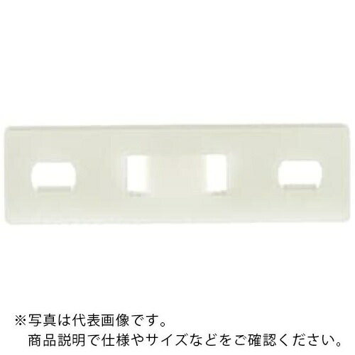TY-Rap ( ABB ) マウントベース 直列標準 ナチュラル色 最大1束結束 タイ幅最大4.8mm 100個入り ( TC1101 )