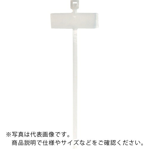 TY－Rap ( ABB ) マーキングタイ 識別タグ連結 標準 ナチュラル色 ラベル寸法25.4×7.9mm 幅2.4×長さ92mm 500本入り ( TY51M )