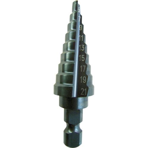 TRUSCO ( トラスコ中山 ) ステップドリル 2枚刃黒染め表面処理 6~27mm 段数12 ( NMS-27A )