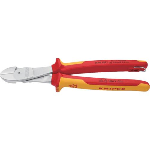 KNIPEX 絶縁1000V強力型ニッパー 落下防止 250mm ( 7406-250TBK )