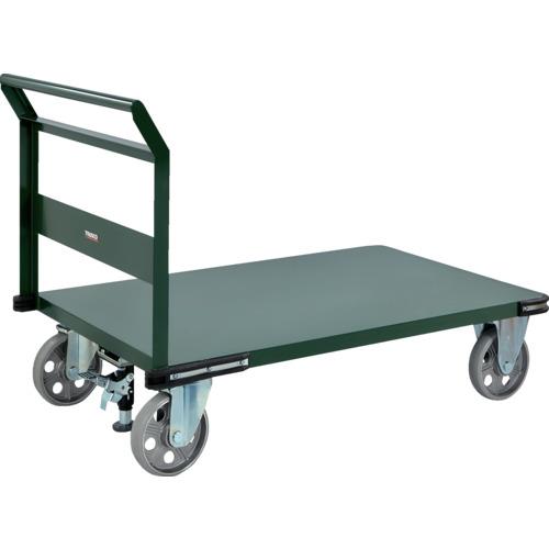 TRUSCO ( トラスコ中山 ) 鋼鉄製運搬車 1200X750 ハンドル側自在タイプ アルティメットウレタンキャスター ストッパー付 ( PH-1AURSS )