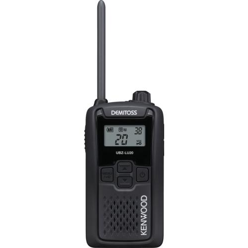 KENWOOD ( JVCケンウッド ) 特定小電力トランシーバー(交互通話) DEMITOSS ブラック ( UBZ-LU20B )