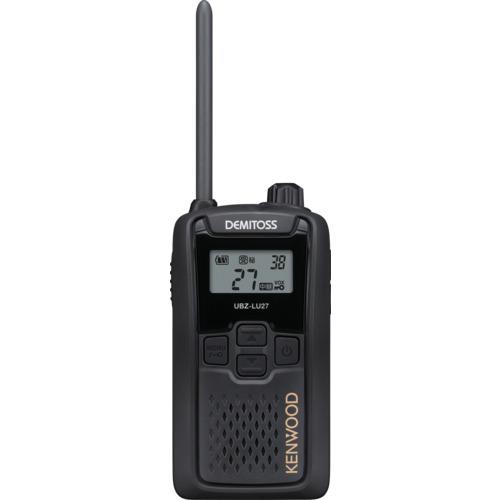 KENWOOD ( JVCケンウッド ) 特定小電力トランシーバー(交互・中継対応) DEMITOSS ブラック ( UBZ-LU27 )