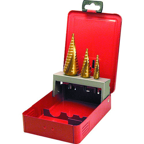 DENSAN ( ジェフコム ) ステップドリルセット(スパイラルタイプ) ( DSST-3R ) 【メーカー取寄】|配管材料プロ トキワ