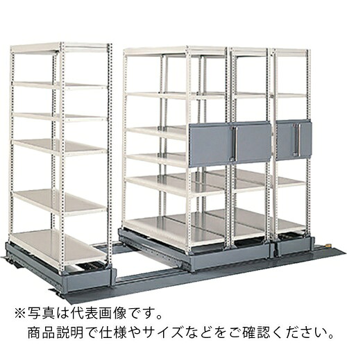 NAIKI ( ナイキ ) 手動式移動ラック W1010×D324×H2245 ( NSMK-7336-SK ) (株)ナイキ 【メーカー取寄】