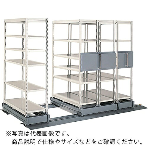 NAIKI ( ナイキ ) 手動式移動ラック W1910×D1238×H2245 ( NSMK-7666-WM ) (株)ナイキ 【メーカー取寄】