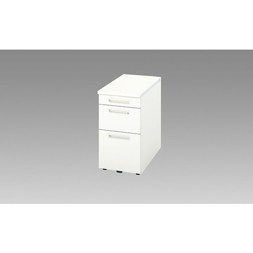 NAIKI ( ナイキ ) 脇デスク XEHH型/天板:ホワイト 本体:クリアーホワイト/W400×D700×H720 ( XEHH047B-WH ) (株)ナイキ 【メーカー取寄】