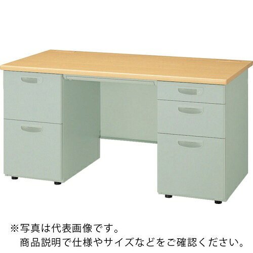 NAIKI ( ナイキ ) 両袖学習机 NED型/天板:ライトバーチ肌理 本体:ウォーム白いこと/W1600×D700×H700 ( NED167BA-AWL ) 【製造業者取寄】