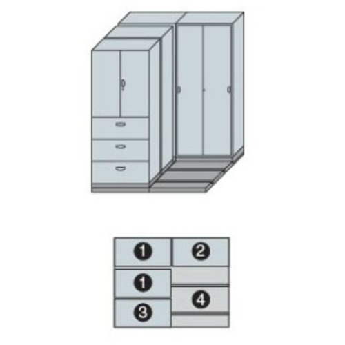 NAIKI ( ナイキ ) NW型並行移動書庫用ベース ( MNW-3221-BBB ) (株)ナイキ 【メーカー取寄】