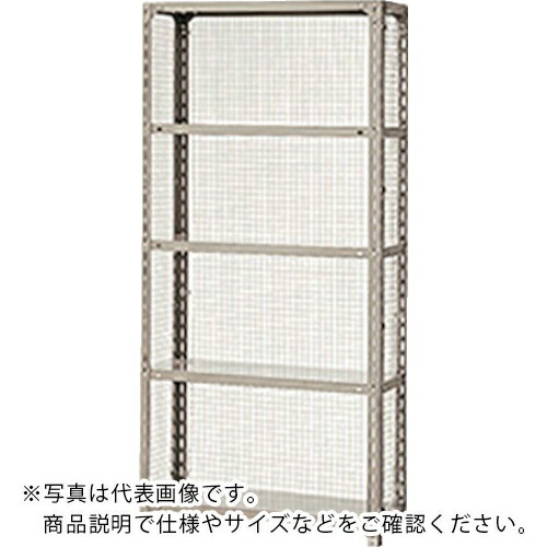 NAIKI ( ナイキ ) G型金網付棚 W1215×D315×H1800 ( RLG641-5 ) (株)ナイキ 【メーカー取寄】