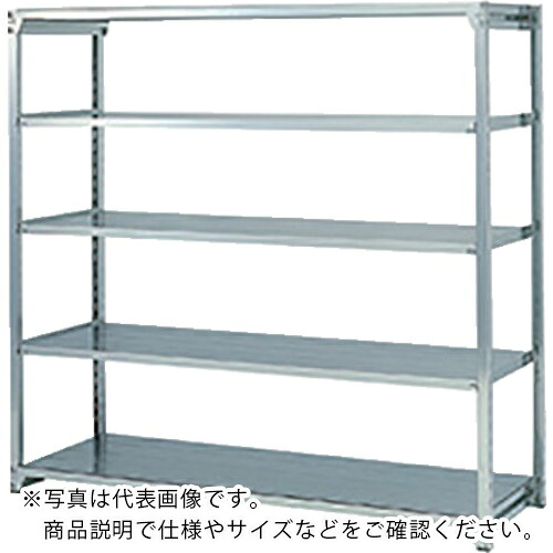 NAIKI ( ナイキ ) 軽量ステンレスラック W1804×D304×H2100 ( RLA3S761-5 ) (株)ナイキ 【メーカー取寄】
