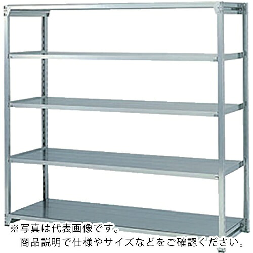 NAIKI ( ナイキ ) 軽中量ステンレスラック W1886×D622×H2100 ( RFM3S762J-5 ) (株)ナイキ 【メーカー取寄】