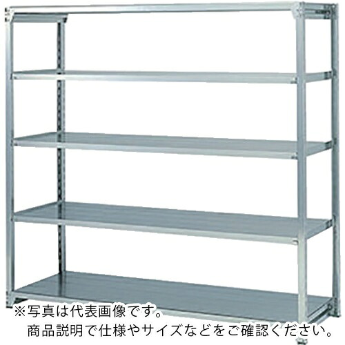 NAIKI ( ナイキ ) 軽中量ステンレスラック W1286×D622×H2100 ( RFM3S742J-5 ) (株)ナイキ 【メーカー取寄】