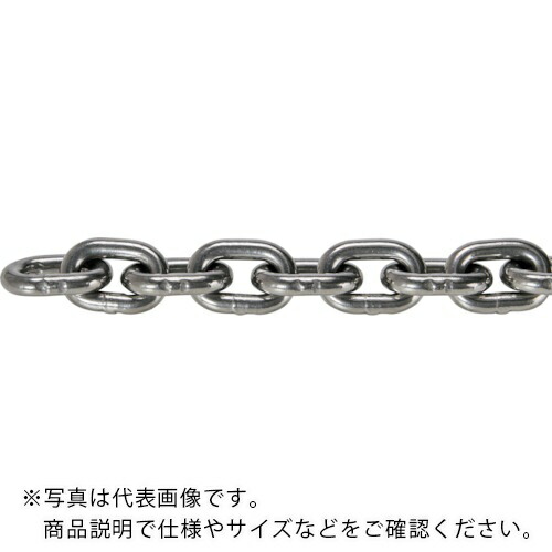 TRUSCO ( トラスコ中山 ) JIS F2106第一種規格相当 ショートリンクチェーン スチール 磨き 線径8mm×長さ7.1M~8.0M ( TIC-8-SH-M-8C ) トラスコ中山(株) 【メーカー取寄】