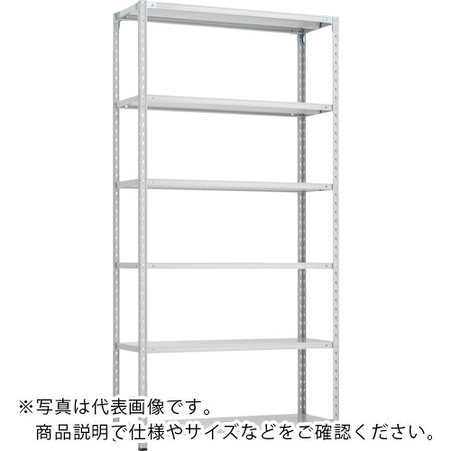 TRUSCO ( トラスコ中山 ) CB型セミボルトレス軽中量棚 900X600XH2400 6段 WG色 ( CB-8366-WG ) 【製造業者取寄】