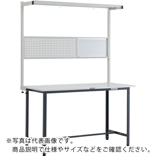 TRUSCO ( トラスコ中山 ) 軽掛け目立やり方台(300kg)HAE型 1500X900XH2108(全高) ツールハンガーフルセット付 うす暗い薄墨色色 ( HRAE-1509THFS DG ) 【製造業者取寄】