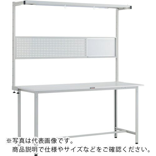 TRUSCO ( トラスコ中山 ) 軽掛け目立やり方台(300kg)HAE型 1800X600XH2108(全高) ツールハンガーフルセット付 白いこと色 ( HRAE-1860THFS W ) 【製造業者取寄】