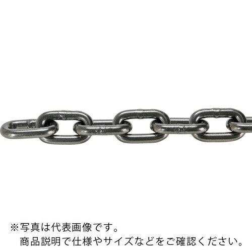 TRUSCO ( トラスコ中山 ) JIS F2106第一種規格相当 ロングリンクチェーン スチール 磨き 線径22mm×長さ18.1M~19.0M ( TIC-22-LG-M-19C ) トラスコ中山(株) 【メーカー取寄】
